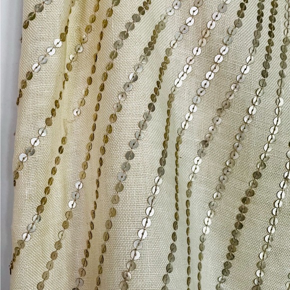 Tory Burch Sequin Linen Pencil Skirt - Picture 7 of 8
